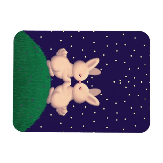 Valentijn Bunnies Magneet (Horizontaal)