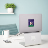 Valentijn Bunnies Sticker (Laptop op bureau)