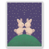 Valentijn Bunnies Sticker (Voorkant)