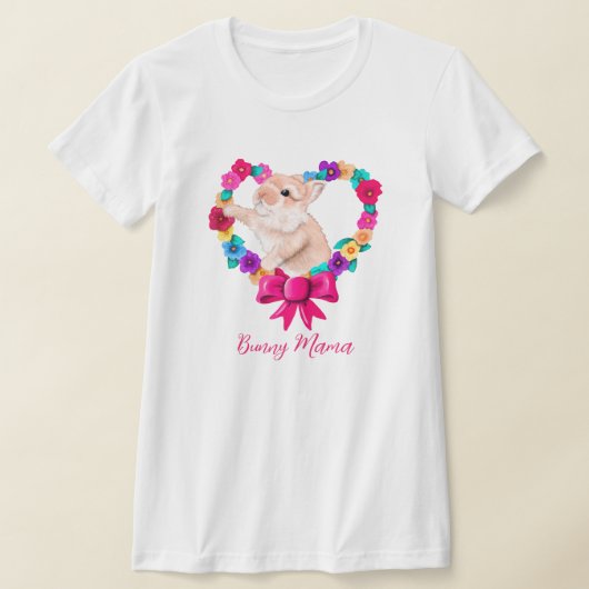 Valentijn Bunny Mama T-shirt (Laagn)