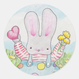 Valentijn Bunny sticker