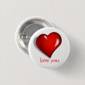 Valentijn Button (Voorkant /achterkant)