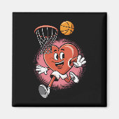 Valentijn Bysketll Hart Duiken In Hoop Fun Magneet (Voorkant)