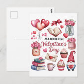 Valentijn Cadeau Al Boek voor Valentijnsdag Briefkaart (Voorkant / Achterkant)