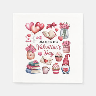 Valentijn Cadeau Al Boek voor Valentijnsdag Servet