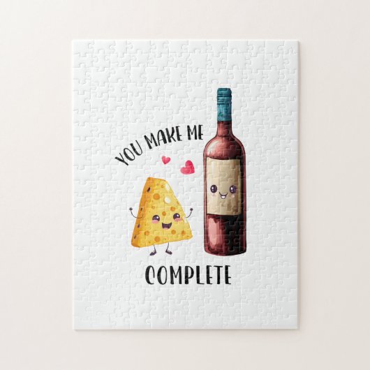 Valentijn cadeau dat je me compleet maakt legpuzzel (Verticaal)