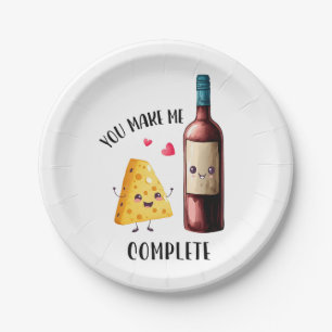 Valentijn cadeau dat je me compleet maakt papieren bordje