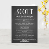 valentijn cadeau voor echtgenote om redenen die ik kaart (Gele Bloem)