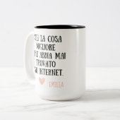 Valentijn cadeau voor vriend, mok voor hem (Voorkant links)