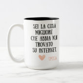 Valentijn cadeau voor vriend, mok voor hem (Links)