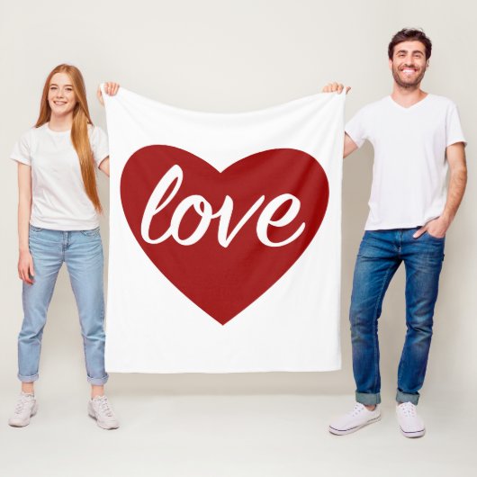 Valentijn Cadeft Fleece Deken (In situ)