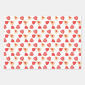 Valentijn Cake & Rode Hart Cookies Inpakpapier Vel (Voorkant 3)