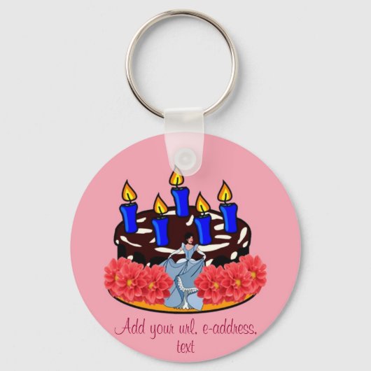 Valentijn Cake Sleutelhanger (Voorkant)