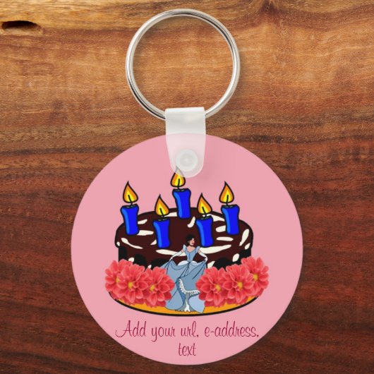 Valentijn Cake Sleutelhanger (Voorkant)