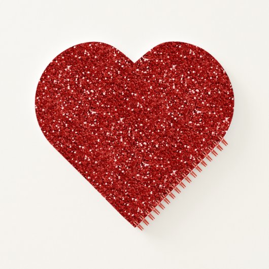 Valentijn Candles Potpourri Red Faux Glitter Notitieboek (Achterkant)