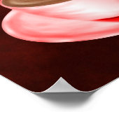 Valentijn Cappuccino Art Heart Poster (Hoek)