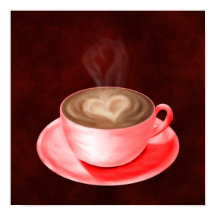 Valentijn Cappuccino Art Heart