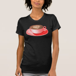 Valentijn Cappuccino Art Heart T-shirt