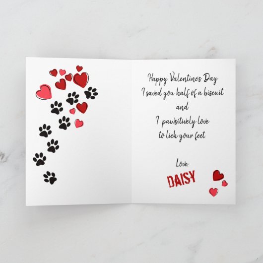 Valentijn Card van Uw Franse Bulldog Dog Love Feestdagen Kaart (Binnen)