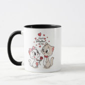 Valentijn Cat Coupe Drinkware voor speciale moment Mok (Links)