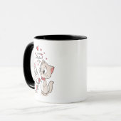 Valentijn Cat Coupe Drinkware voor speciale moment Mok (Voorkant links)