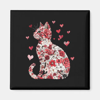 Valentijn Cat Heart beroemd gemaakt door Happy Meo Magneet