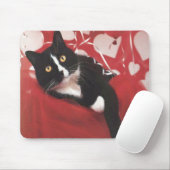 Valentijn Cat Mousepad Muismat (Met muis)