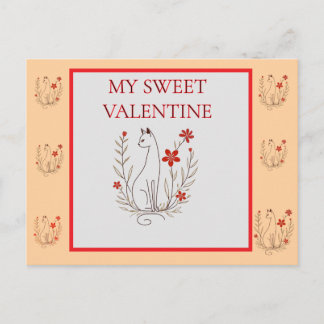 Valentijn Cat Post Kaart