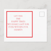 Valentijn Cat Post Kaart (Achterkant)