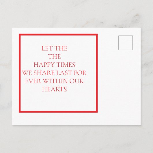 Valentijn Cat Post Kaart (Achterkant)