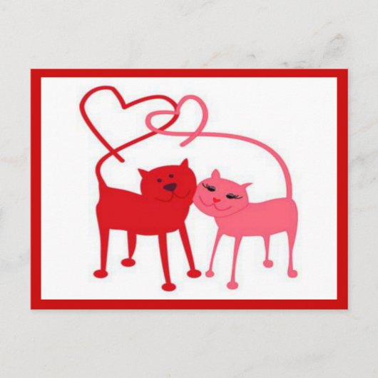 Valentijn Cats Briefkaart (Voorkant)