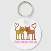 Valentijn Cats in Love Sleutelhanger (Voorkant)