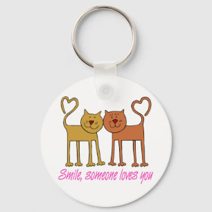 Valentijn Cats in Love Sleutelhanger