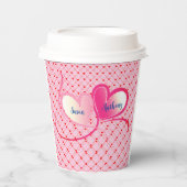 Valentijn Celebrate Love Papieren Bekers (Voorkant)