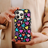 Valentijn Chalk Hearts | iPhone 14 Hoesje-Mate Case-Mate iPhone Case