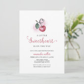 Valentijn Cherry Berry Sweetheat Heart Baby shower Kaart (Staand voorkant)