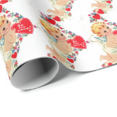  Valentijn Cherub Angel Be My Love Cadeaupapier (Rol Hoek)