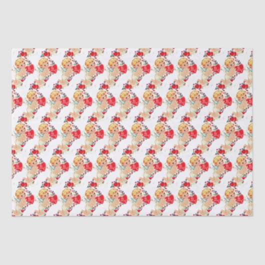  Valentijn Cherub Angel Be My Love Tissuepapier (Voorkant)