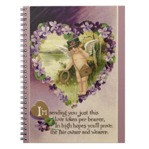 Valentijn Cherub en Violet Notitieboek