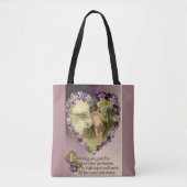  Valentijn Cherub en Violet Tote Bag (Voorkant)