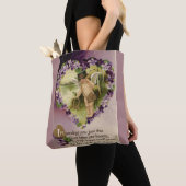 Valentijn Cherub en Violet Tote Bag (Dichtbij)