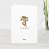 Valentijn Cherub Feestdagen Kaart (Achterkant)