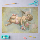 Valentijn Cherub, geïnspireerd door frans Tissuepapier (Craft)