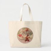 Valentijn Cherub Grote Tote Bag (Voorkant)