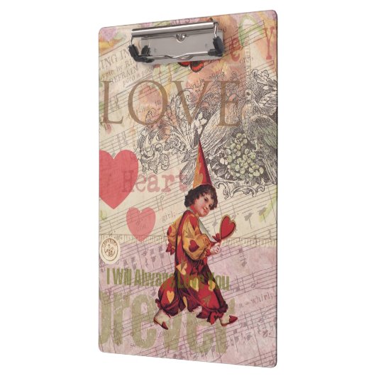 Valentijn Cherub Klembord (Links)