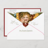  Valentijn Cherub met gele bloemen Briefkaart (Voorkant / Achterkant)