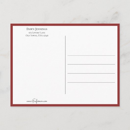  Valentijn Cherub met gele bloemen Briefkaart (Achterkant)