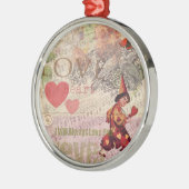 Valentijn Cherub Metalen Ornament (Links)