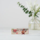 Valentijn Cherub Mini Visitekaartje (Staand voorkant)