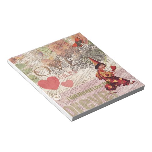 Valentijn Cherub Notitieblok (Schuin)